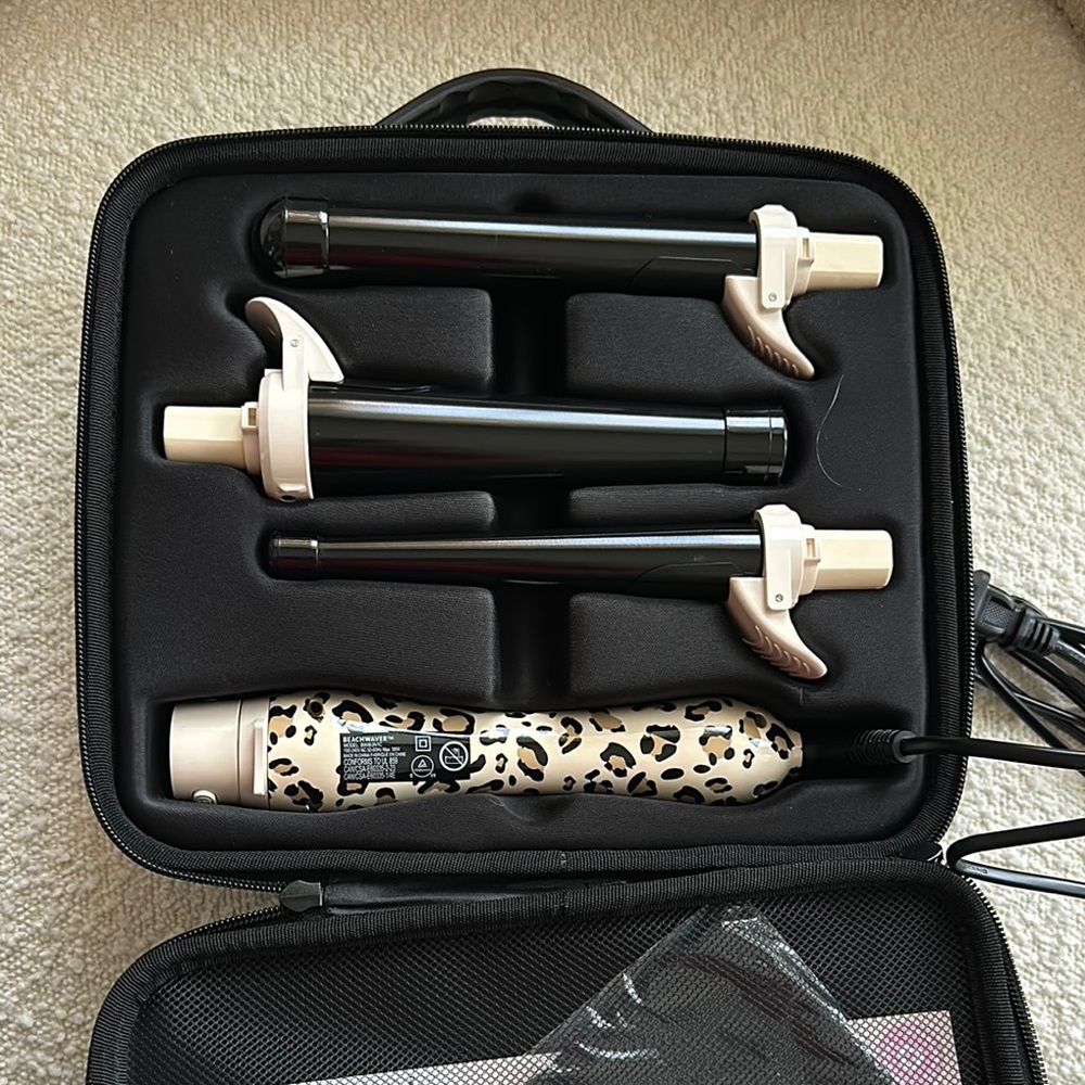 Leopard Pattern Hair Styling Set Beachwaver Co